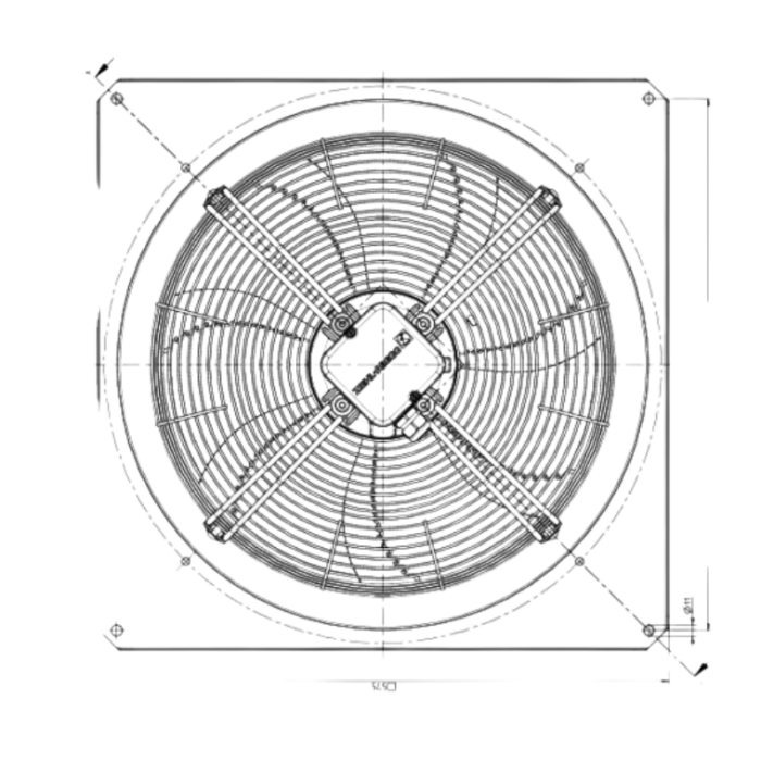 Ventilador axial 450mm grade coifa - Image 3