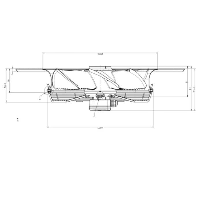 Ventilador axial 450mm grade coifa - Image 4