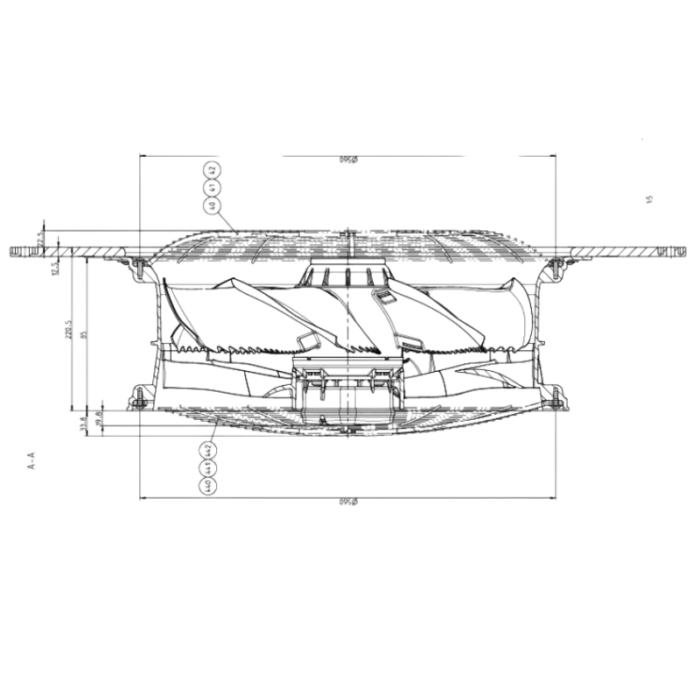 Ventilador axial 500mm de material composto (exaustor e insuflador) - Image 2